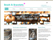 Tablet Screenshot of beadsandbracelets.com